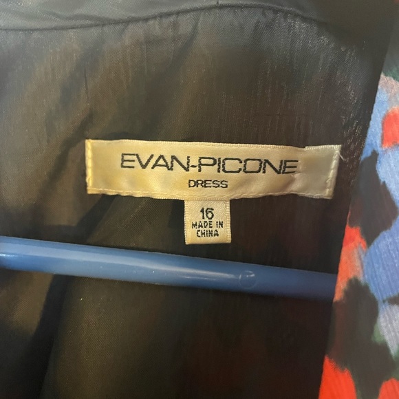 Evan Picone sleeveless floral dress 16 - Picture 6 of 6